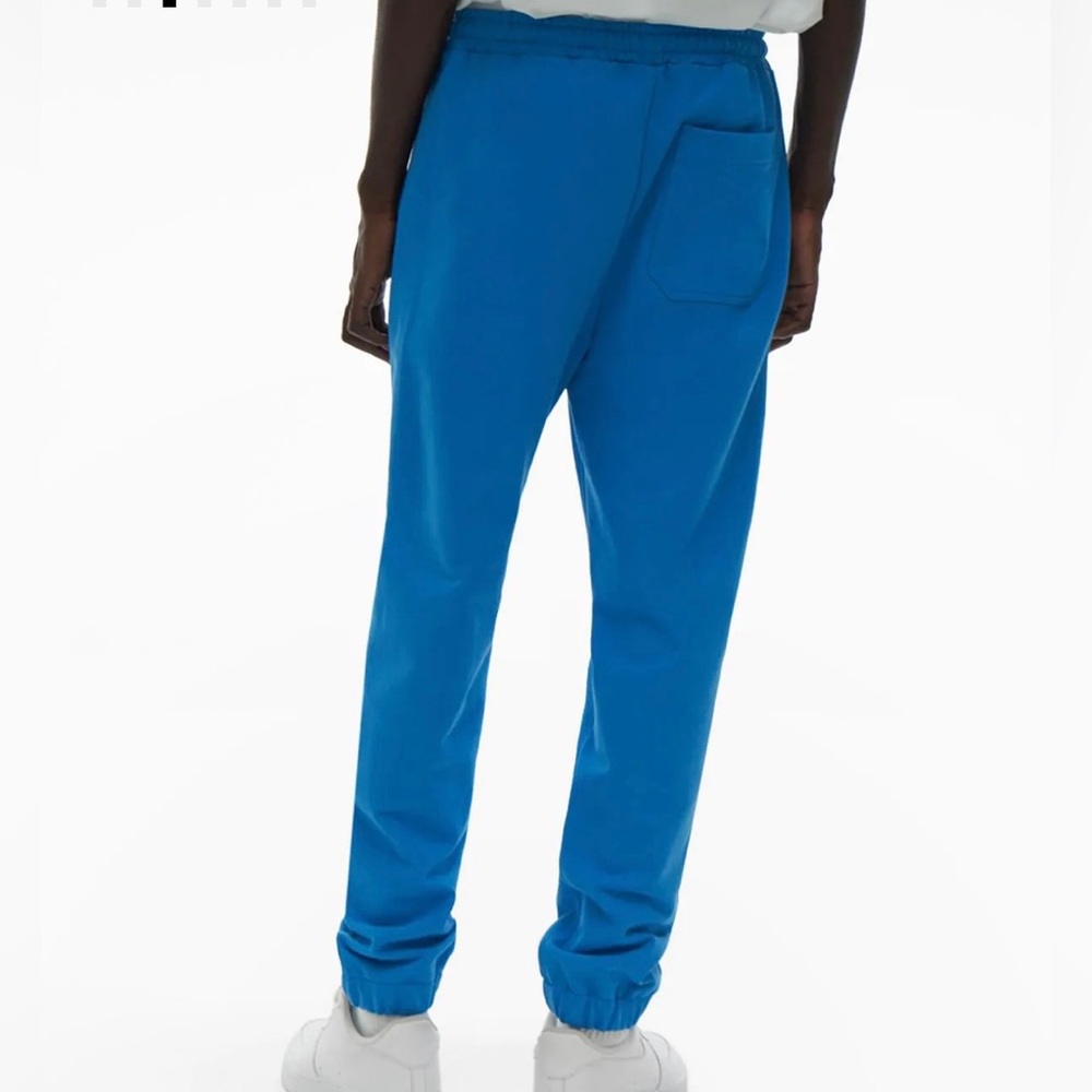Helmut Lang Knot Logo French Terry Jogger Sweatpants Blue Size M - Picture 7 of 11